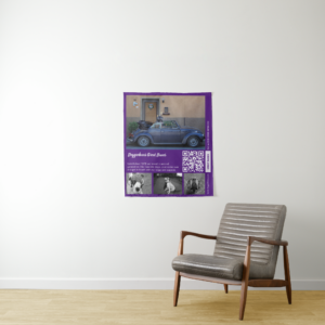 Wand Banner im Raum gezeigt